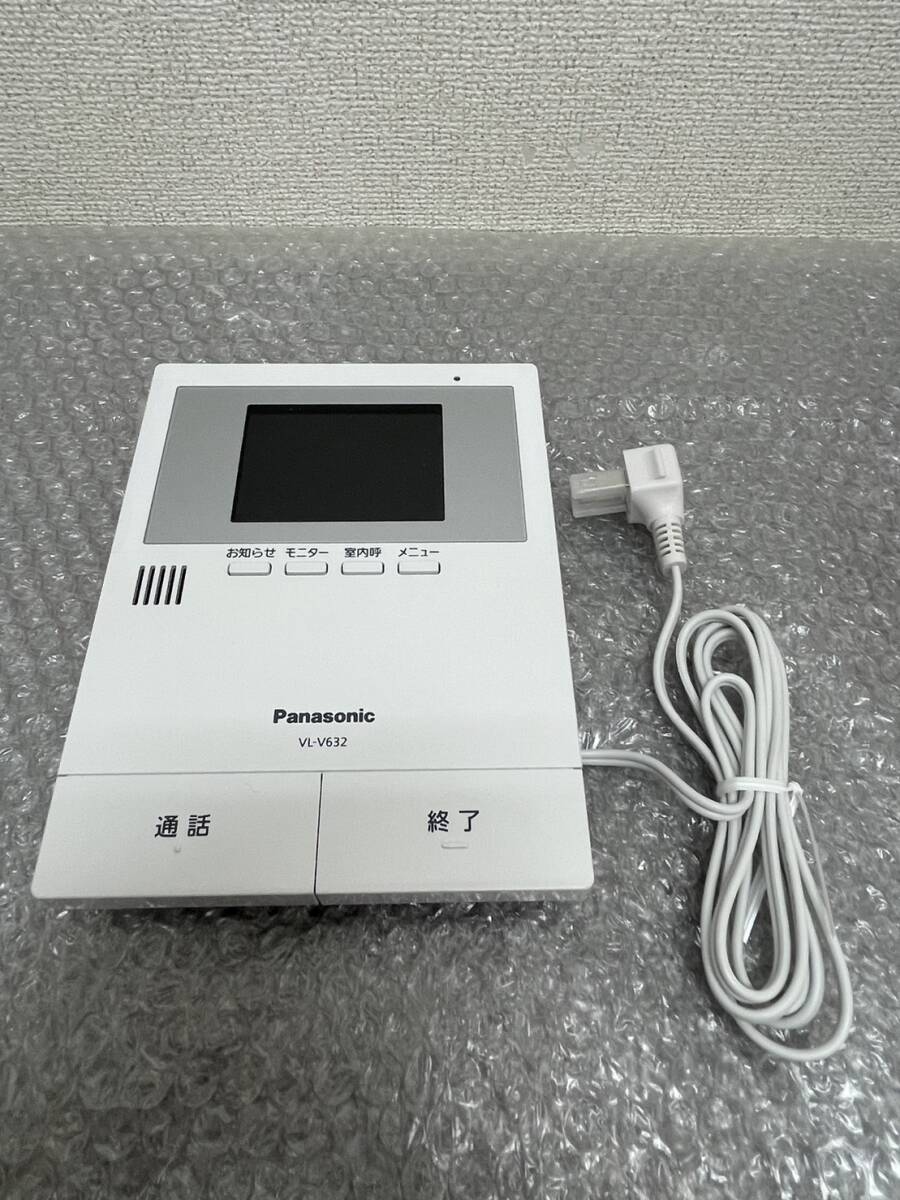 新品未使用品☆/Panasonic/パナソニック/増設モニター/テレビドアフォン/ドアホン/電源コード式/直結式兼用/VL-V632K/0505aの画像2