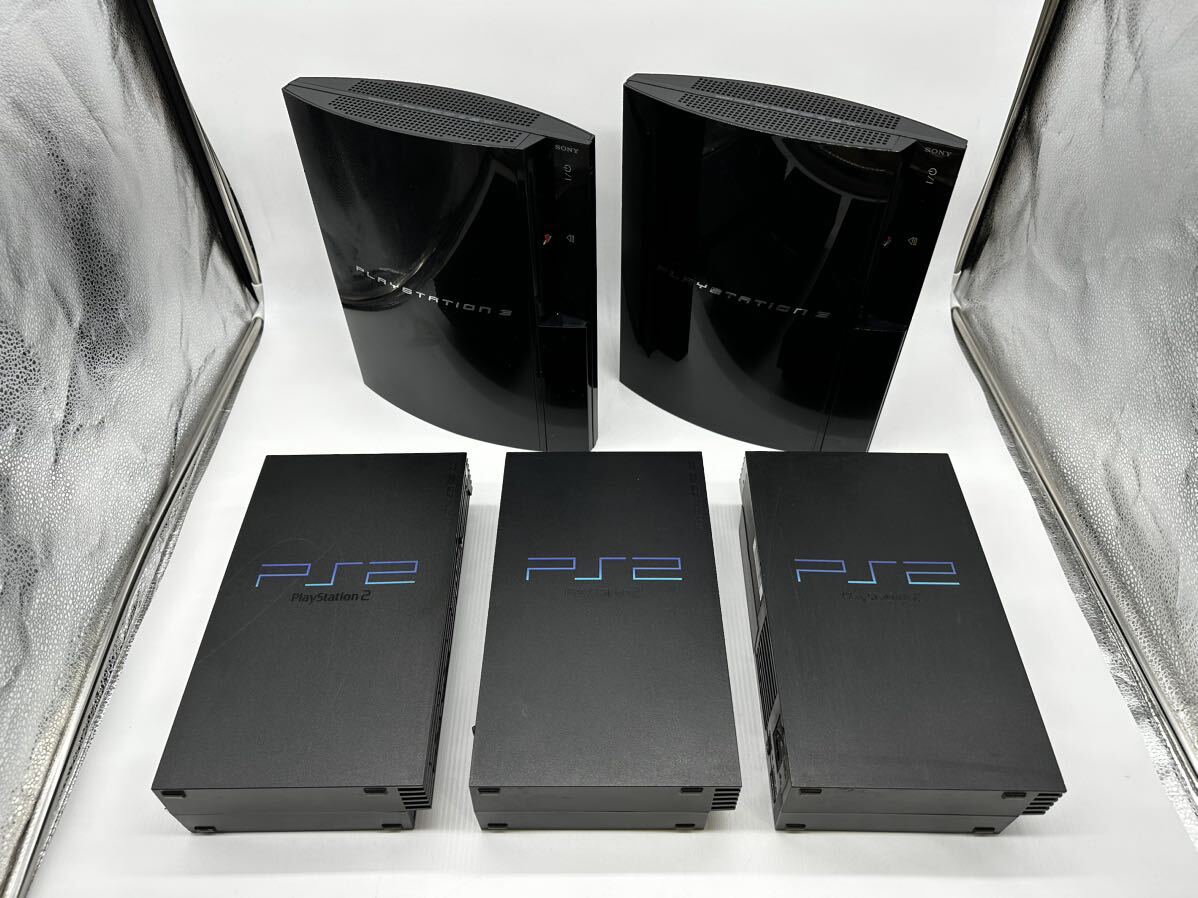 ★1 円～★　SONY PS3 cechB00 scph39000 scph30000 5台セット ソニー sony PS3 PS2本体 PlayStation3 ジャンク扱い 通電確認済_画像1