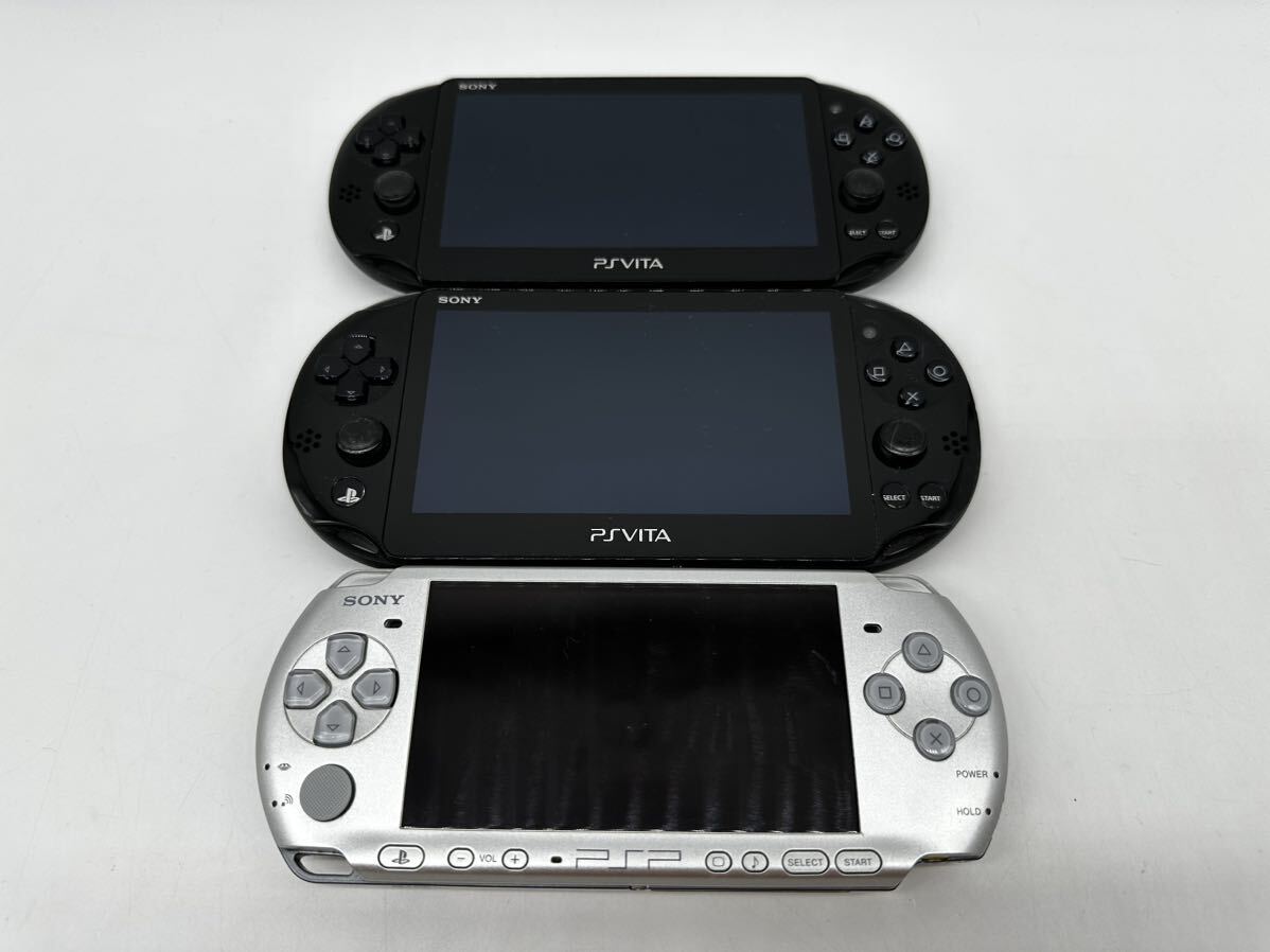 *1 jpy ~*[ electrification verification settled ]SONY PlayStation vita PSP summarize PCH2000 PSP3000 3 pcs. set Sony sony PSVITA body Vita junk treatment 