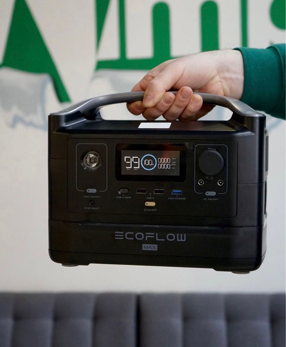 未使用に近い】エコフロー ポータブル電源 RIVER Max バッテリー 未使用に近い】エコフロー ポータブル電源 RIVER Max バッテリー