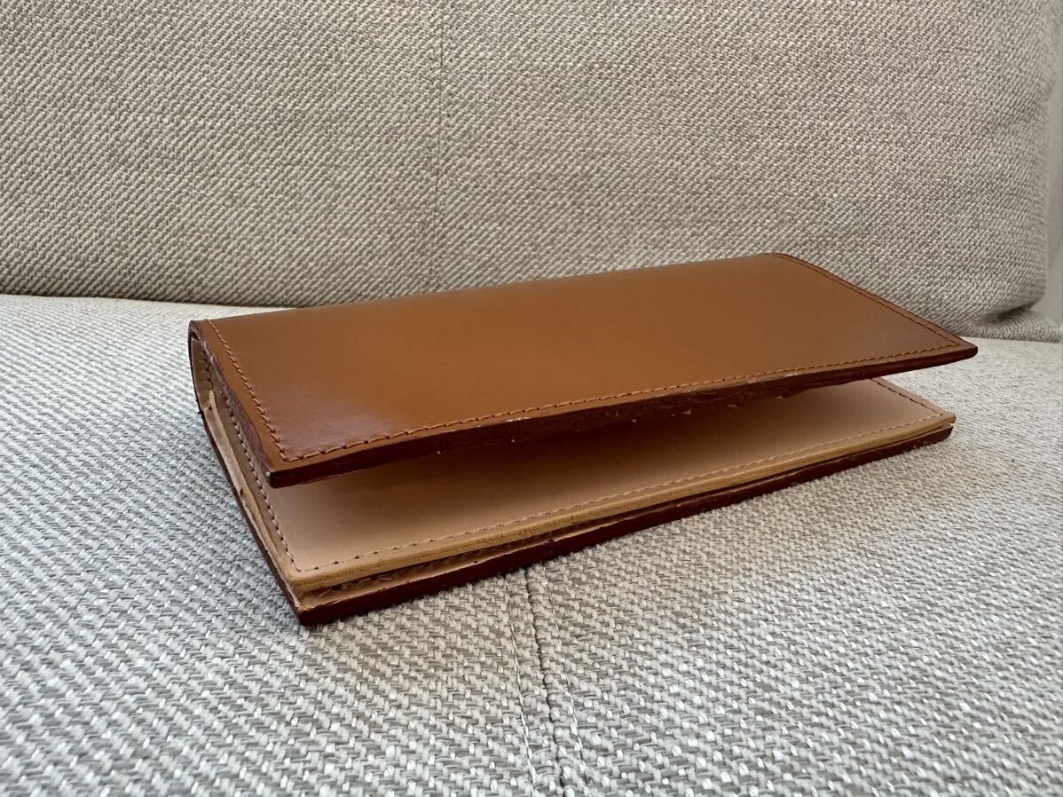 新品 GLENROYAL コードバン ロングウォレット グレンロイヤル LONG WALLET WITH ZIP 長財布 サイフ ブライドルレザー ウィスキー ブラウン_画像4