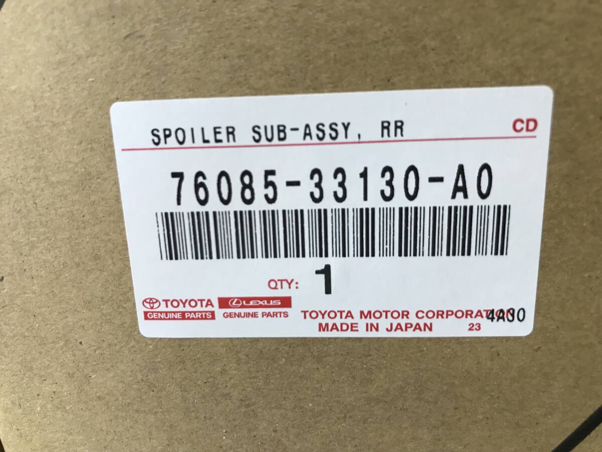 □□2405-OZ47 レクサス ES300 ES300h Fスポーツ 純正 AXZH10 トランクリッドスポイラー ウイング 76085-33130-A0 パール LEXUS ES F SPORT_画像9