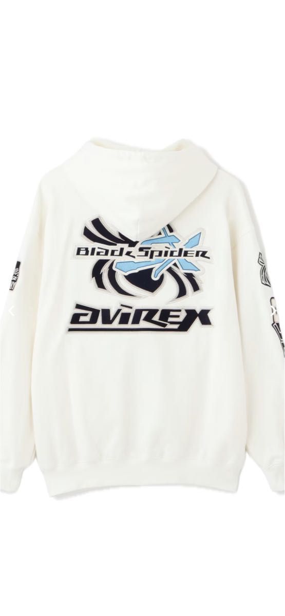 《AVIREX × XLARGE》HOODIE BLACK SPIDER / フーディー ブラック スパイダー