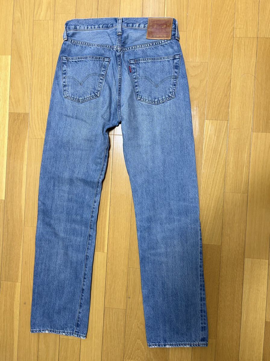 1947 リーバイス W29 47501 0220 LVC 47年復刻 ダメージ加工 Levi's ヴィンテージ 赤耳 BIGE ジーンズ 501xx 美品 検 506xx 507xx _画像2