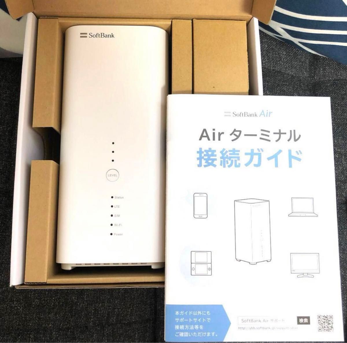 SoftBank Airターミナル4 傷なし美品 ソフトバンクエアー 無線LAN Wi-Fi Wi-Fiルーター