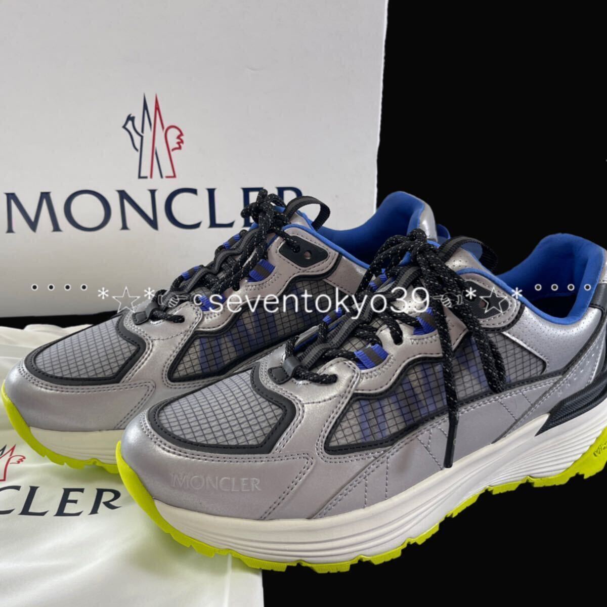  new arrival genuine article new goods 41007416 MONCLER Moncler / LITE RUNNER sneakers / size 42( Japan size 27. corresponding ) silver 