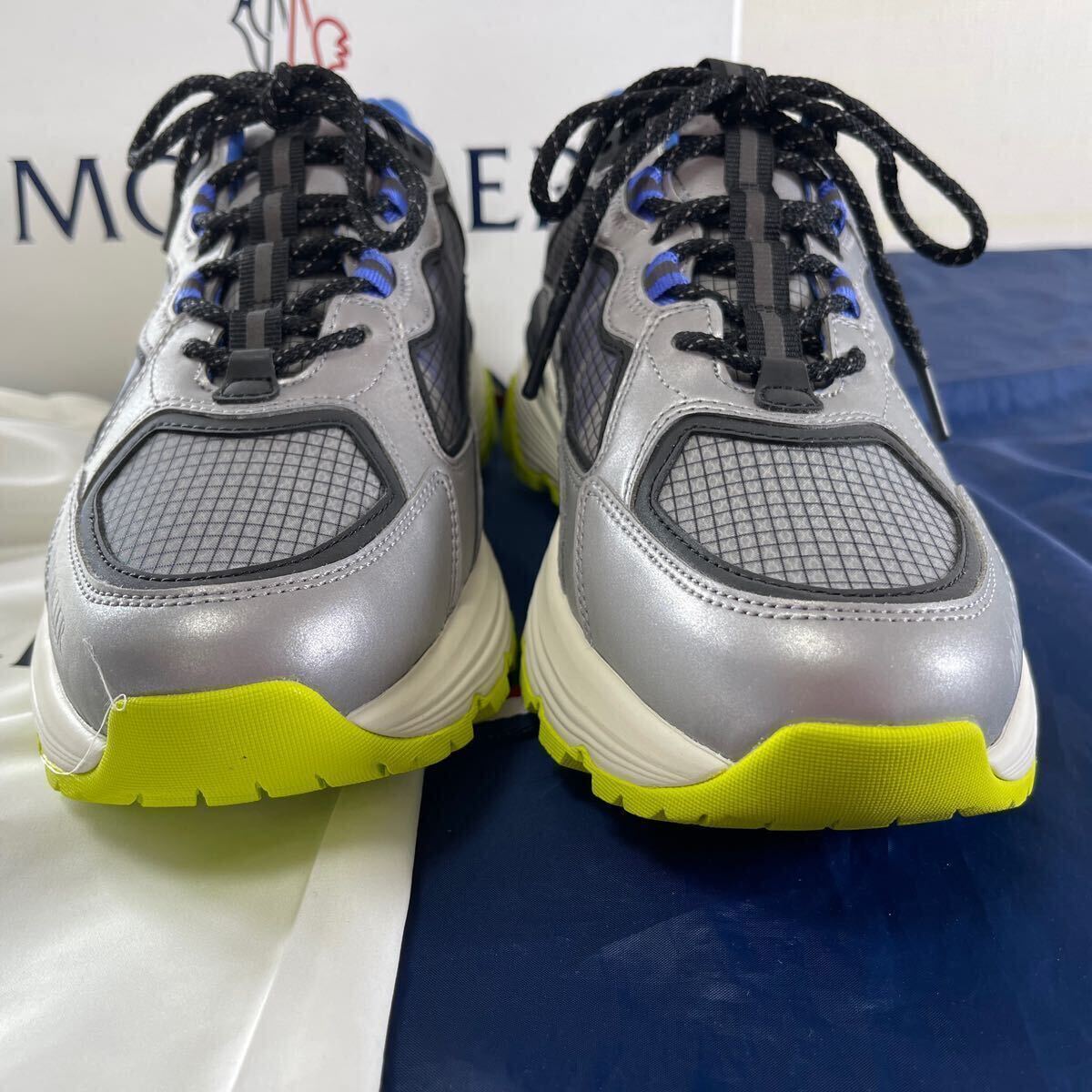  new arrival genuine article new goods 41007416 MONCLER Moncler / LITE RUNNER sneakers / size 42( Japan size 27. corresponding ) silver 