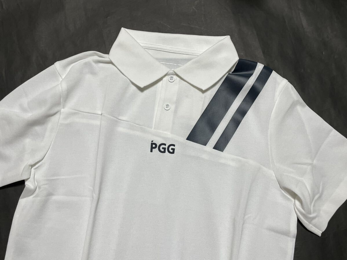 [ новый товар не использовался ] стандартный товар подлинный товар PGG Pearly Gates мужской kanoko рубашка-поло с коротким рукавом 5 белый 
