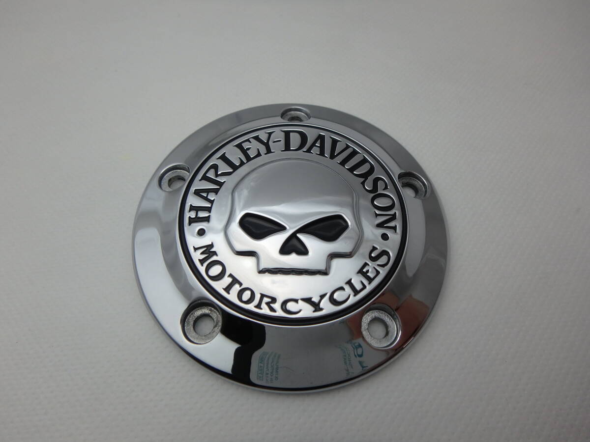  Harley original 32975-04A Willie G* Skull timer cover Dyna Softail touring Point cover 