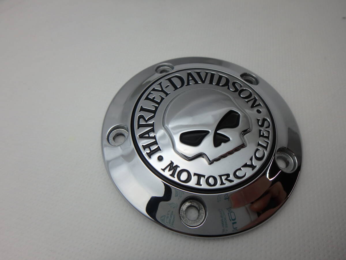  Harley original 32975-04A Willie G* Skull timer cover Dyna Softail touring Point cover 