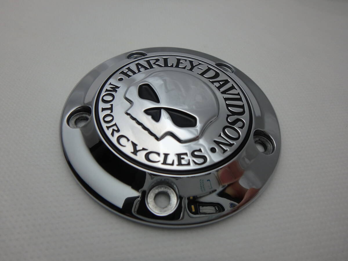  Harley original 32975-04A Willie G* Skull timer cover Dyna Softail touring Point cover 