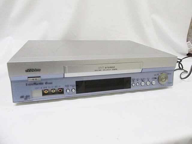 D.ジャンク品＊ビクター HR-G11 ビデオカセットレコーダー 本体のみ 2001年製 部品取り VICTOR VHS_画像1
