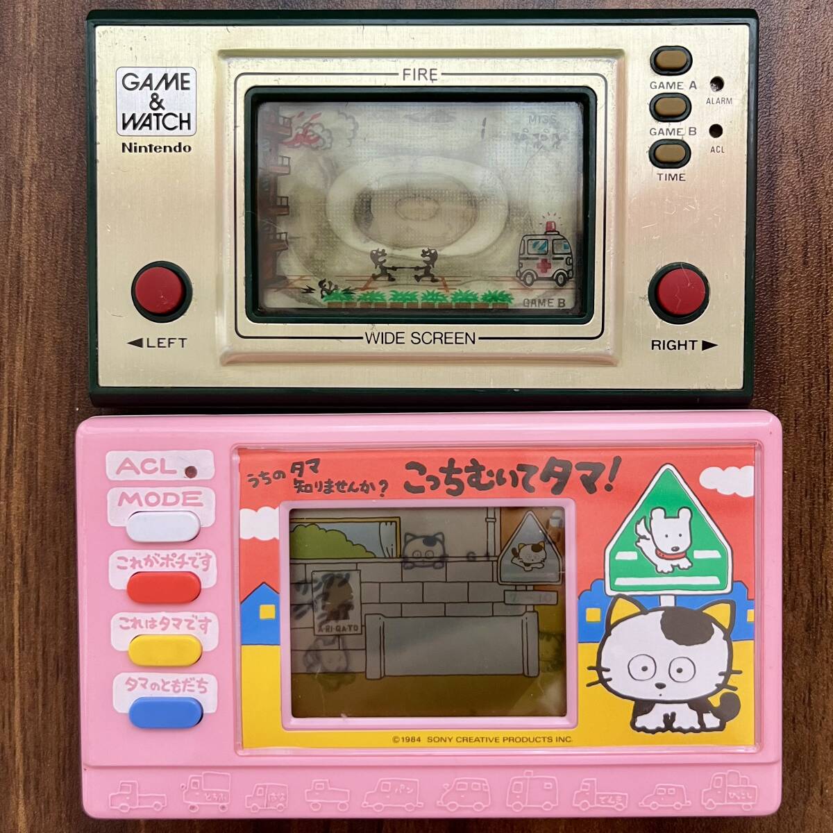 ★Nintendo GAME＆WATCH WIDE SCREEN CHEF シェフ FP-24 ★BANDAI うちのタマ知りませんか？ こっちむいてタマ！ 動作確認済_画像1