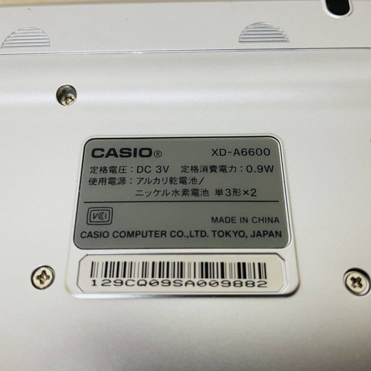 CASIO EX-word エクスワード データプラス5 XD-A6600動作品 i17032 60サイズ発送の画像9