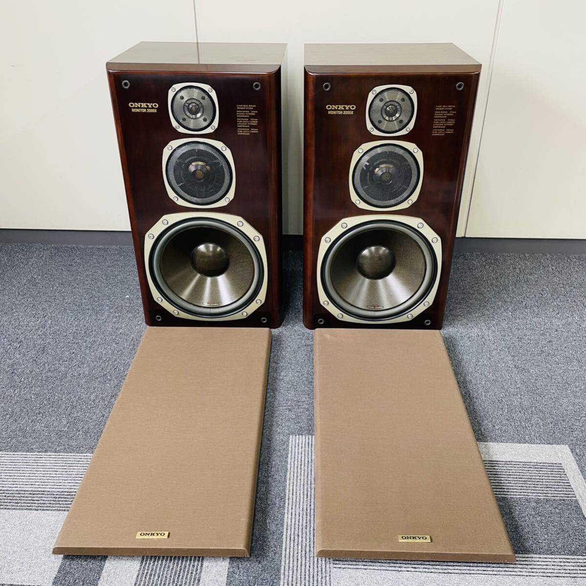 美品 ONKYO MONITOR 2000X 2000シリーズ 3WAYスピーカー ONKYO 2000X  音出し確認済み i17038 180サイズ2個口発送の画像2