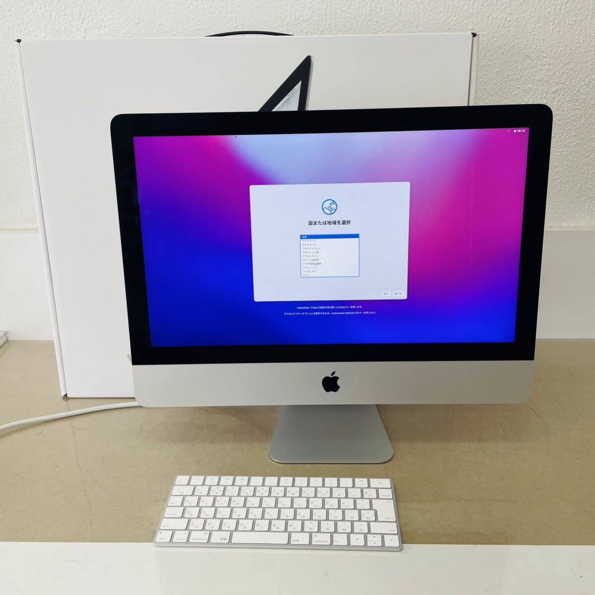 動作品　初期化済み　iMac 21.5インチ (Late 2015) Core i5 2.8GHz/8GB/1TB MK442J/A　i18172　　160サイズ発送　_画像1