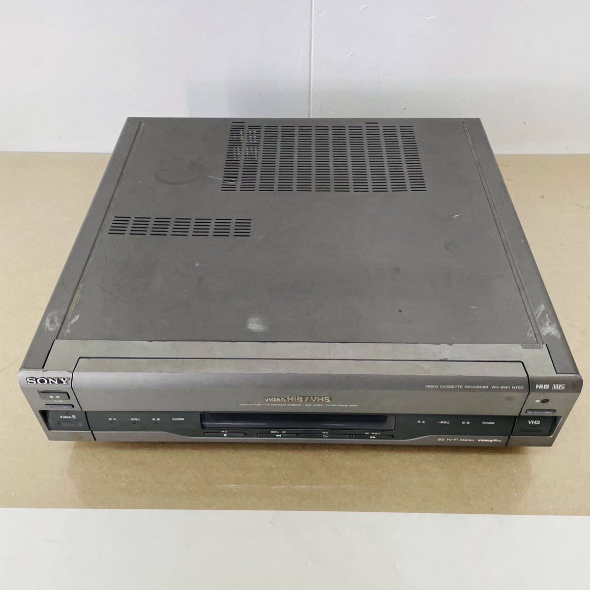 現状品　　SONY　WV-BW1 　Hi8 VHS 　ビデオデッキ　通電確認済み　本体のみ　i15800　140サイズ発送　_画像5