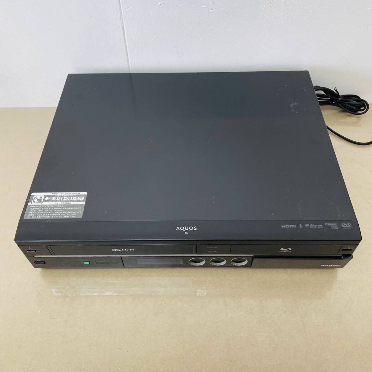 ジャンク　SHARP　BD‐HDV22　ブルーレイディスクレコーダー　　i15796　140サイズ発送　　_画像4