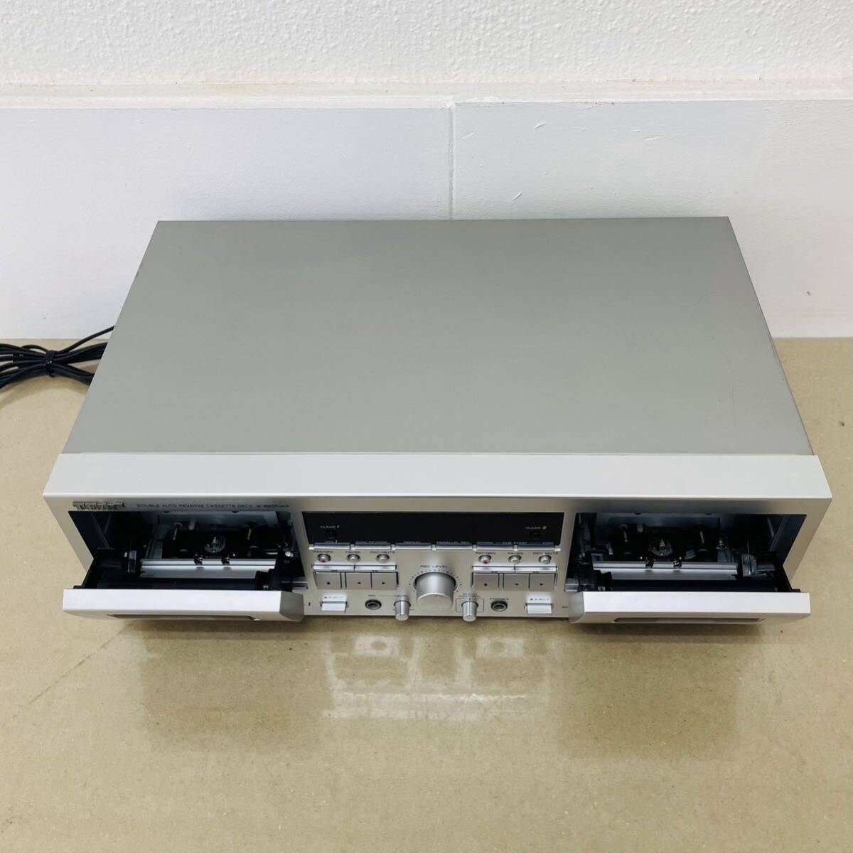 動作品　TEAC　　W-890R　MKⅡ　Wカセットレコーダー　　i15808　120サイズ発送　_画像2