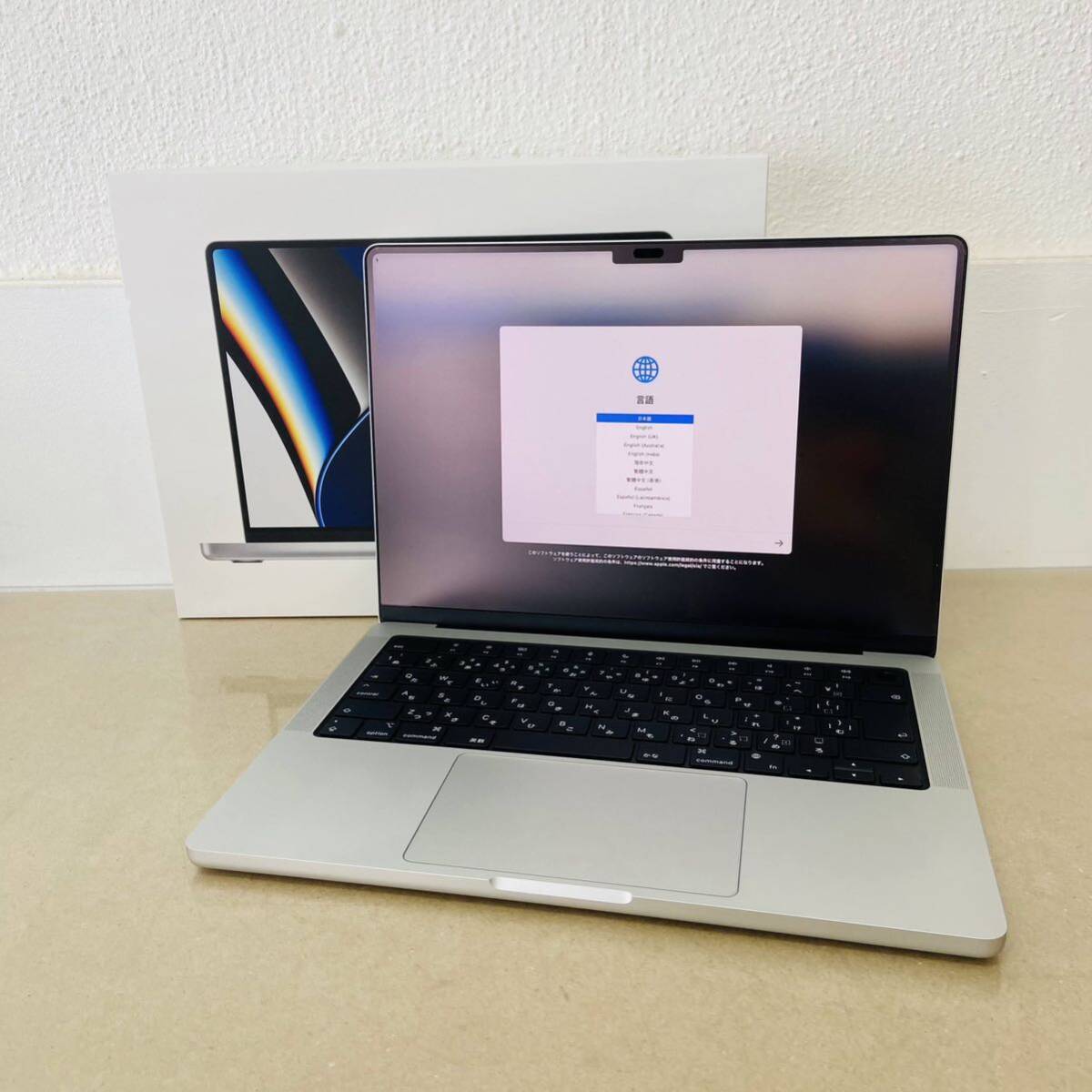 美品　Apple 　MacBook Pro 14インチ 　M1Pro　(CPU:10C/GPU:16C) 16GB　 1TB 　　 MKGT3J/A 　充放電回数30回　i17523　80サイズ発送_画像1