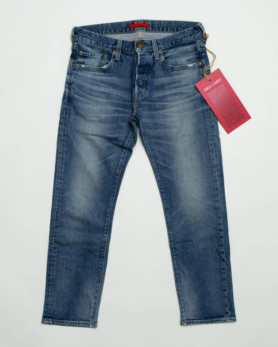 ★未使用品 RED CARD Rhythm Crop 71898-kim kita-Mid Used 定価20,900円 レッドカード デニム パンツ ジーンズ size29 日本製の画像1