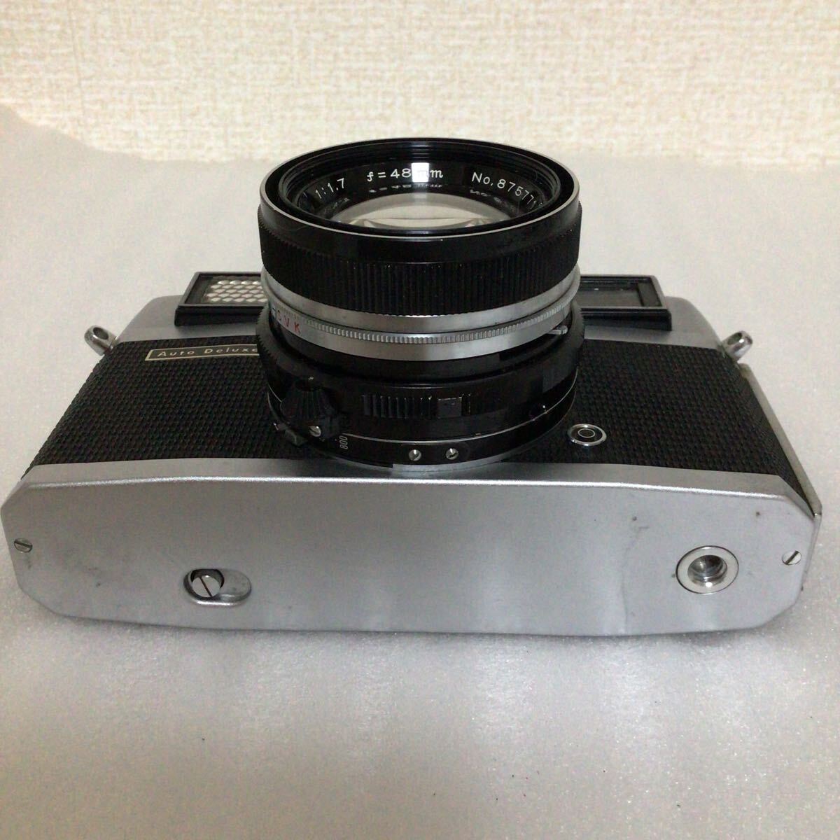 【58】★現状品★カメラ マミヤ MAMIYA Auto Deluxe フィルムカメラ レンズ MAMIYA-SEKOR 1:1.7 48mmの画像5