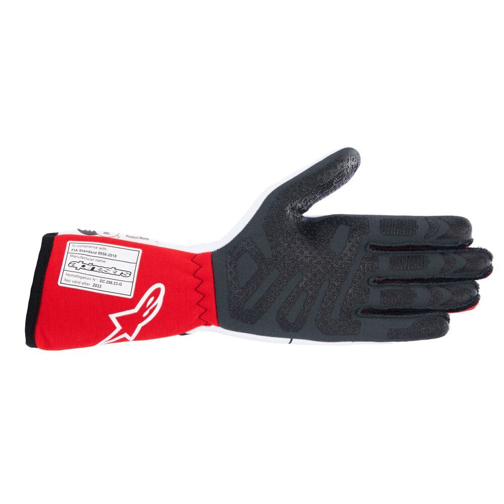 alpinestars( Alpine Stars ) racing glove TECH-1 RACE V4 GLOVE L size 23 WHITE RED [FIA8856-2018 official recognition ]