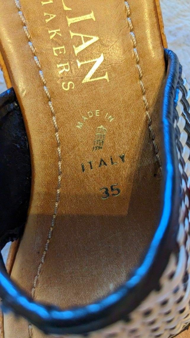 【ITALIAN SHOEMAKERS　イタリアンシューメーカー　サンダル　ウエッジソール　22,5〜23センチ　 イタリア製】