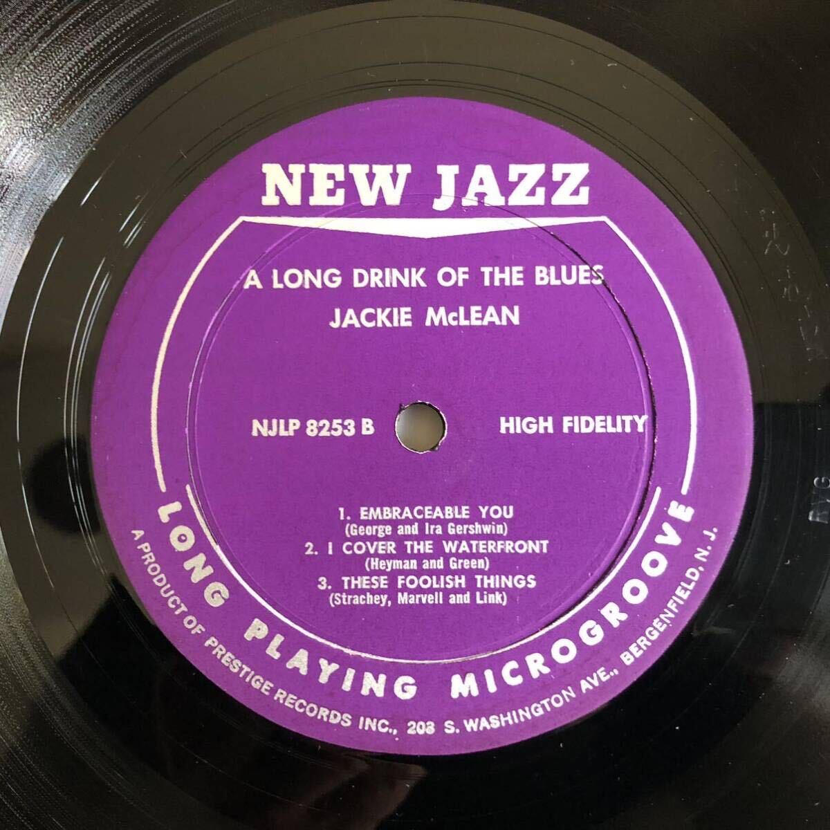 USオリジナル JACKIE McLEAN A LONG DRINK OF THE BLUES NJ8253 DG RVG MONOの画像4