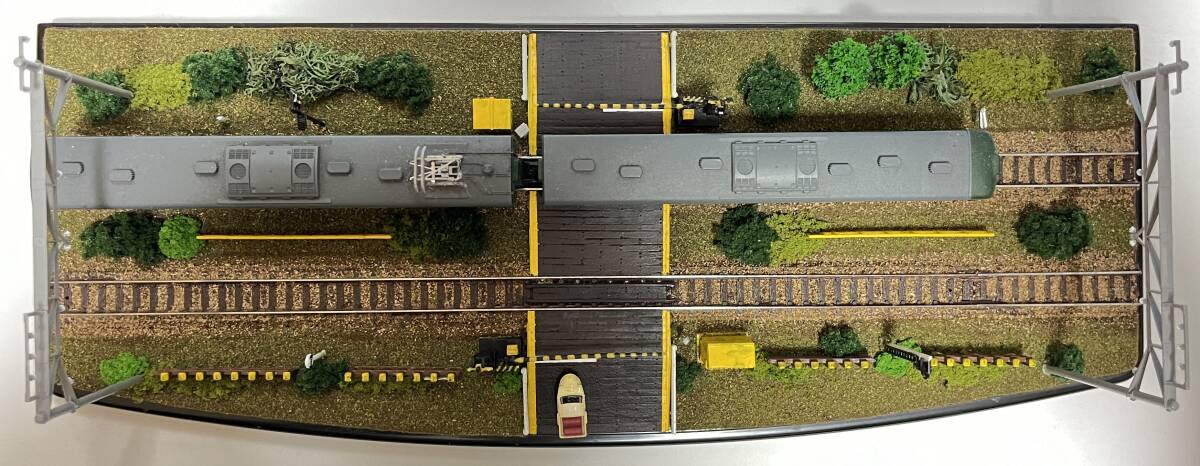  N gauge exhibition pcs . line electrification line. . cut scenery 