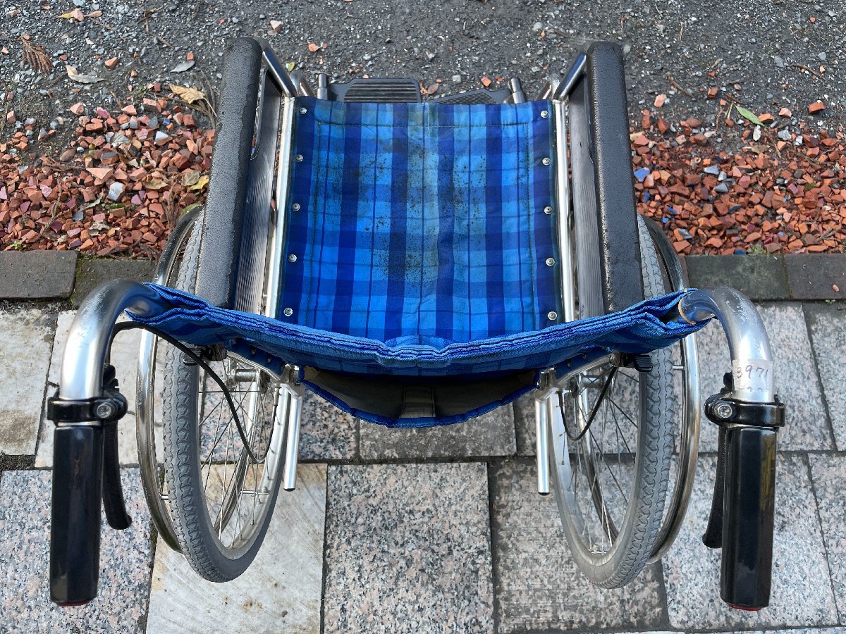 【1286】【未整備】『車椅子』　松永製作所　MATSUNAGA　アルミフレーム折り畳み式　介護/自走両用　　引取可・発送可_画像5