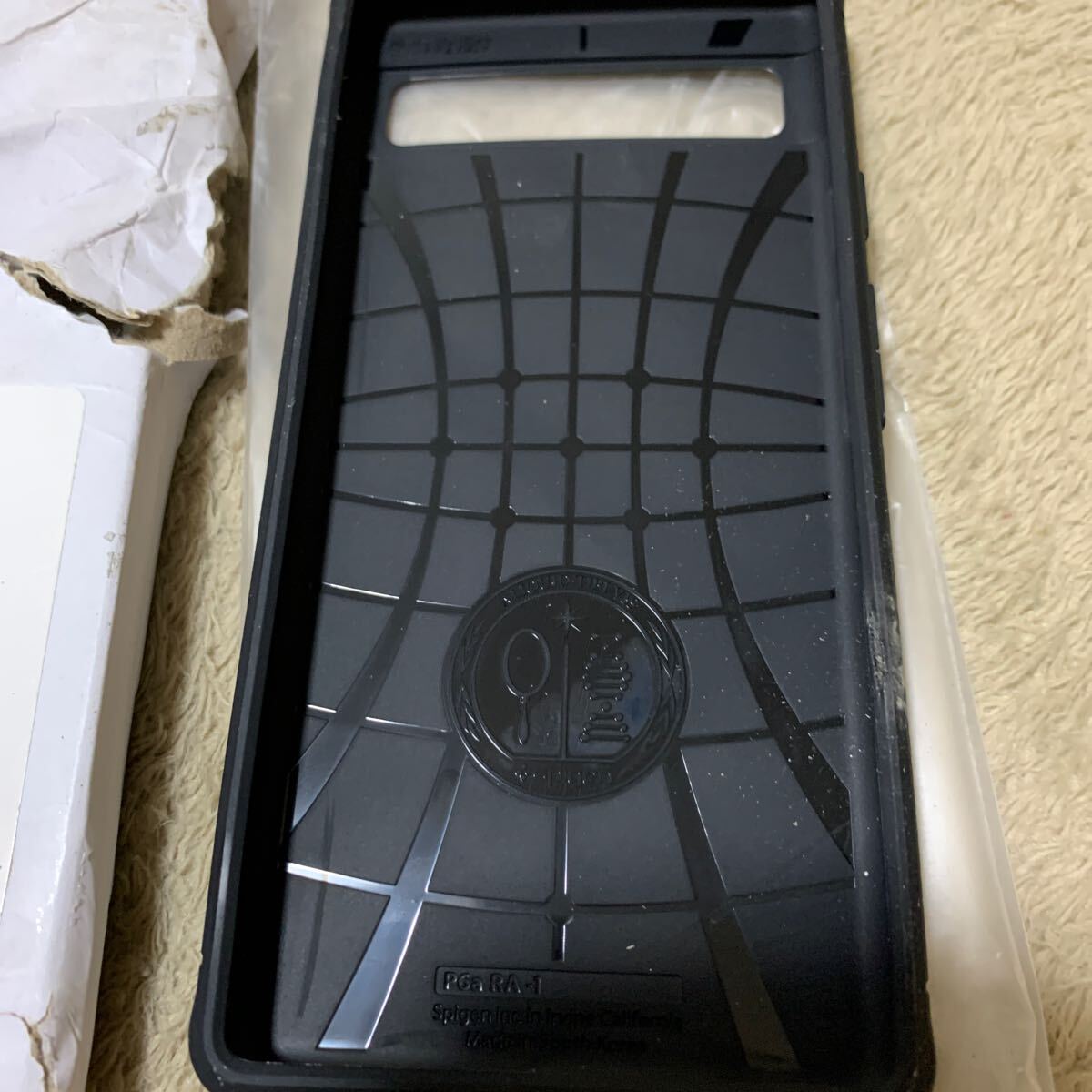 605t1528☆ Spigen Pixel6a ケース TPU ソフトケース 米軍MIL規格取得 耐衝撃 衝撃吸収 傷防止 カメラ保護 (マット・ブラック)_画像3