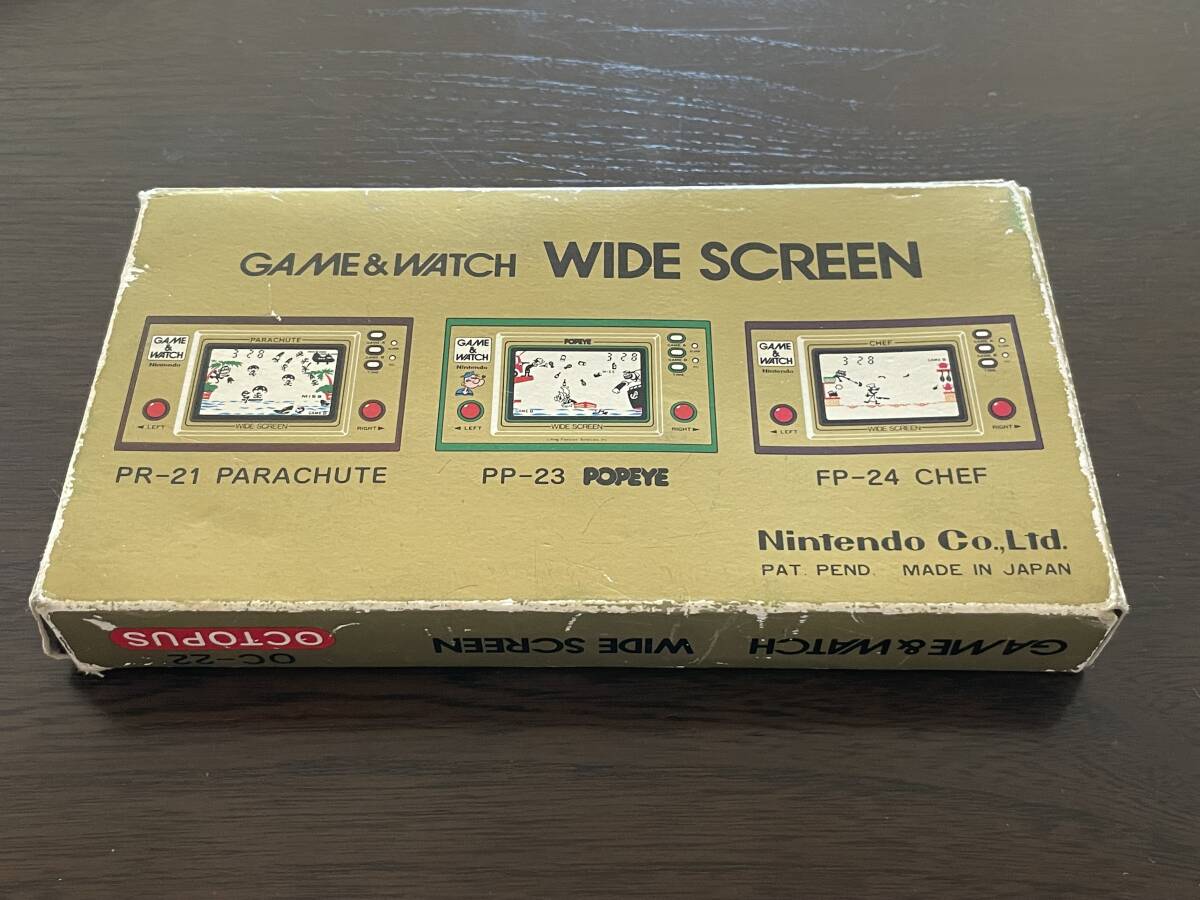 任天堂 ゲームウォッチ オクトパス OC-22 #6000 Nintendo 1981 ワイドスクリーン （動作未確認）_画像8