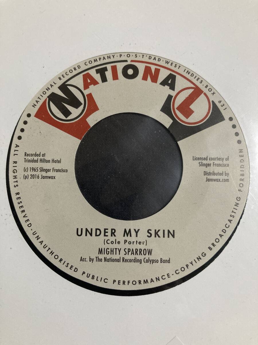 MIGHTY SPARROW / UNDER MY SKIN 7inch 新品レコード　クボタタケシ_画像1