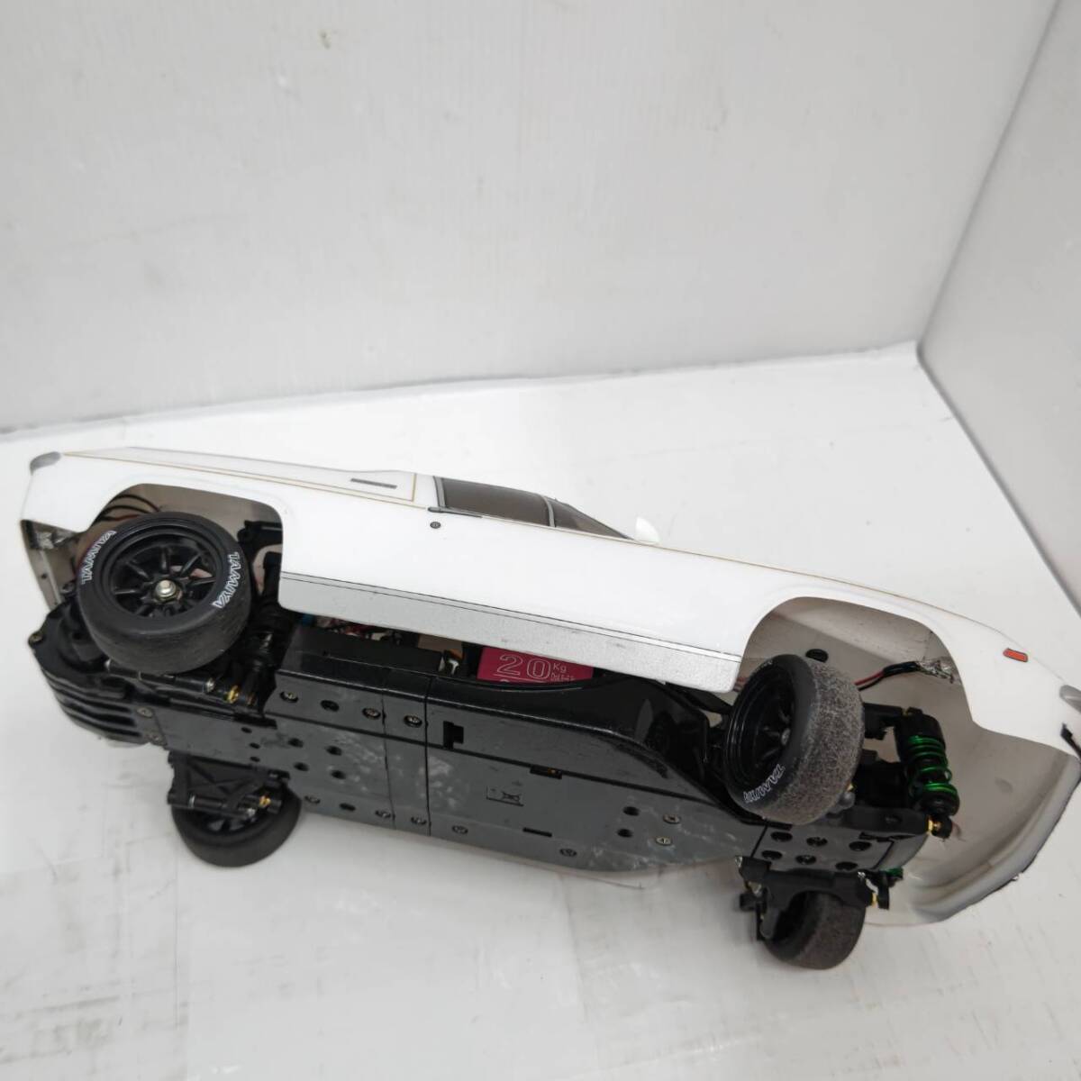 送料無料h59320 タミヤ ラジコンカー ドリフト 1/10 電動 RC RRレーシングカー M-06 シャーシ 良品の画像5