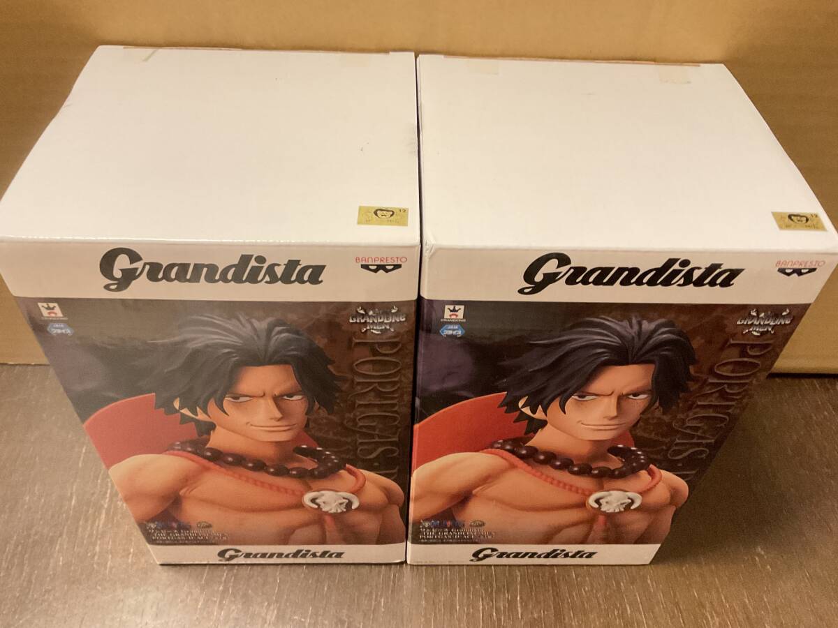 ONE PIECE ワンピース Grandista-THE GRANDLINE MEN-PORTGAS.D.ACE ポートガス・D・エース 2個セット フィギュア プライズ 新品 未開封_画像6