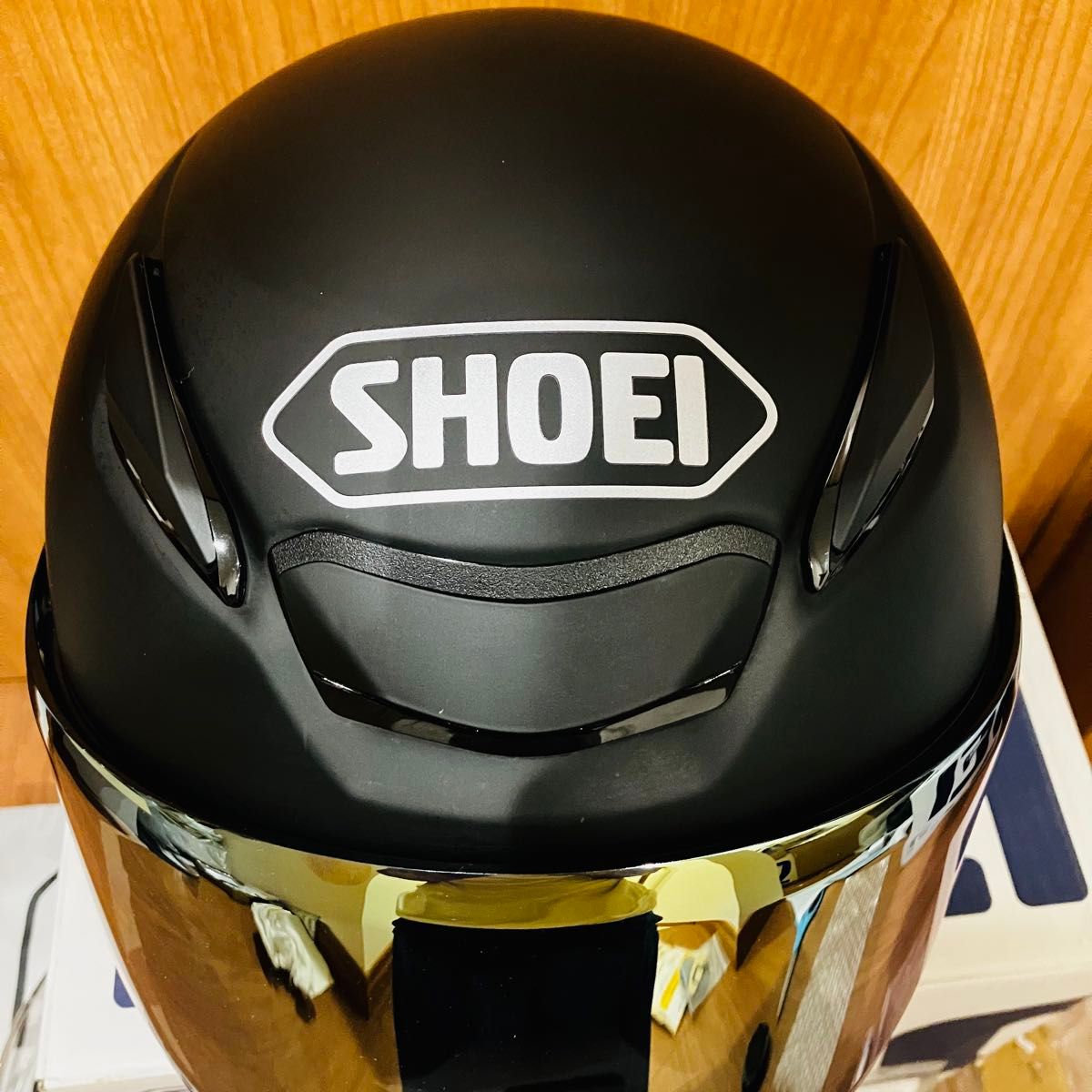 無傷の超美品 SHOEI Z-8 スモークゴールドミラーシールド装着 無傷の超美品 SHOEI Z-8 スモークゴールドミラーシールド装着