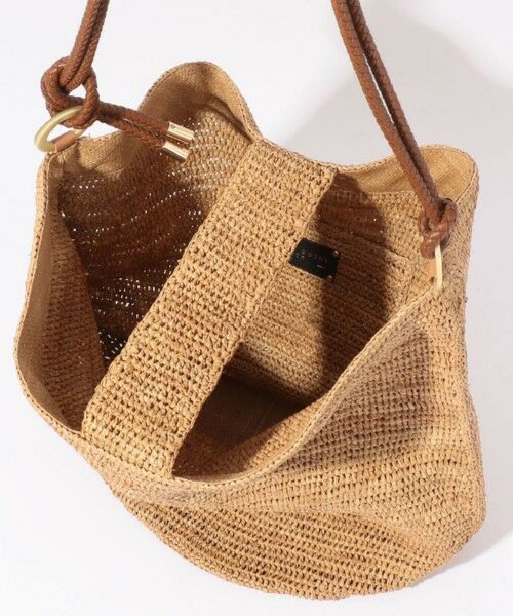 A POINT ETC アーポワン ウテセ【22SS】美品 ラフィア 2way A POINT ETC アーポワン ウテセ【22SS】美品 ラフィア 2way