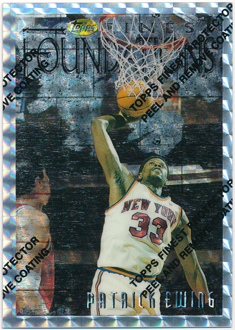 Patrick Ewing NBA 1996-97 Topps Finest Silver Refractor リフラクターカード パトリック・ユーイング_画像1