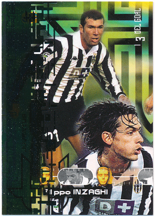 Zinedine Zidane / Filippo Inzaghi 2000 Panini Calcio #87 フィリッポ・インザーギ / ジネディーヌ・ジダンの画像1