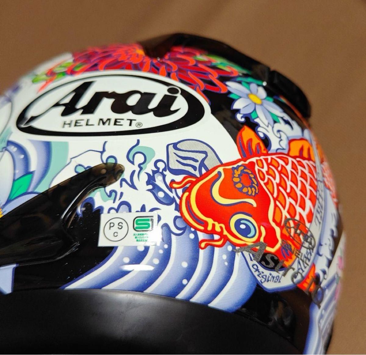 最終値下げ！　アライ フルフェイスヘルメット　astro iq oriental arai 和柄 錦鯉 龍　Lサイズ 