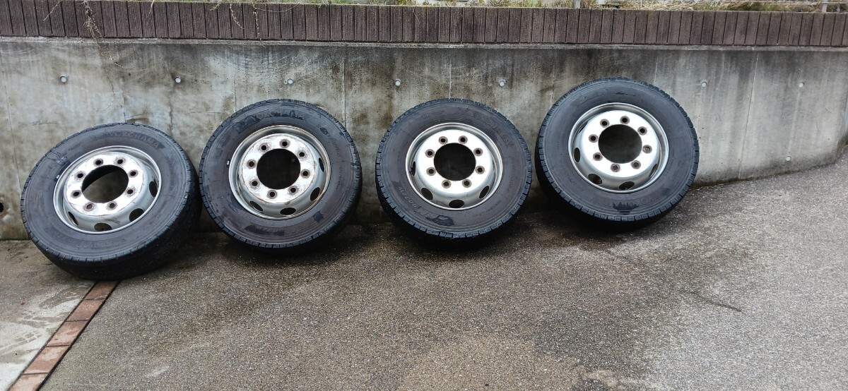千葉県発　中古タイヤ　YOKOHAMA 245/70R　19.5 　136/134 ZEN903ZW 4本セット　タイヤホイールセット　2021年　引き取り歓迎