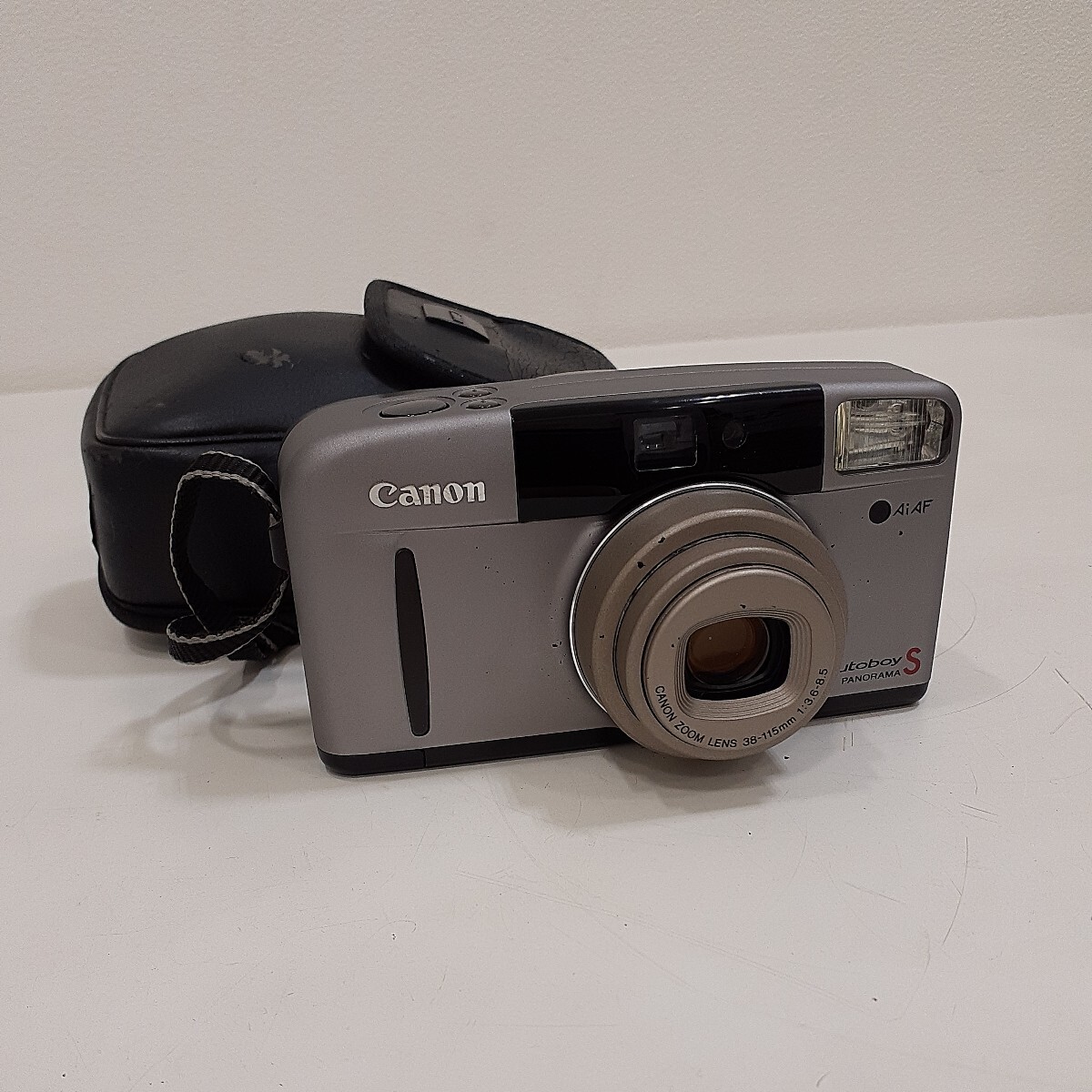 Canon キャノン Autoboy S PANORAMA オートボーイ 38-115mm F:3.6-8.5 コンパクトフィルムカメラ 通電確認済み_画像1