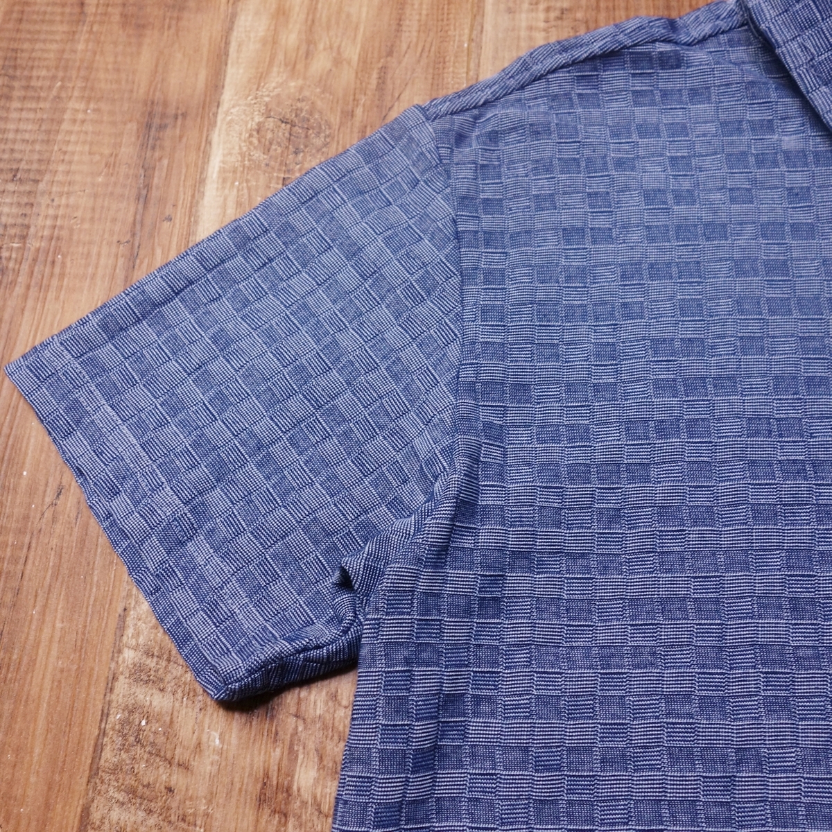 Mサイズ 半袖ポロシャツ メンズ JOHNY PULLS 古着 ブルー LX40