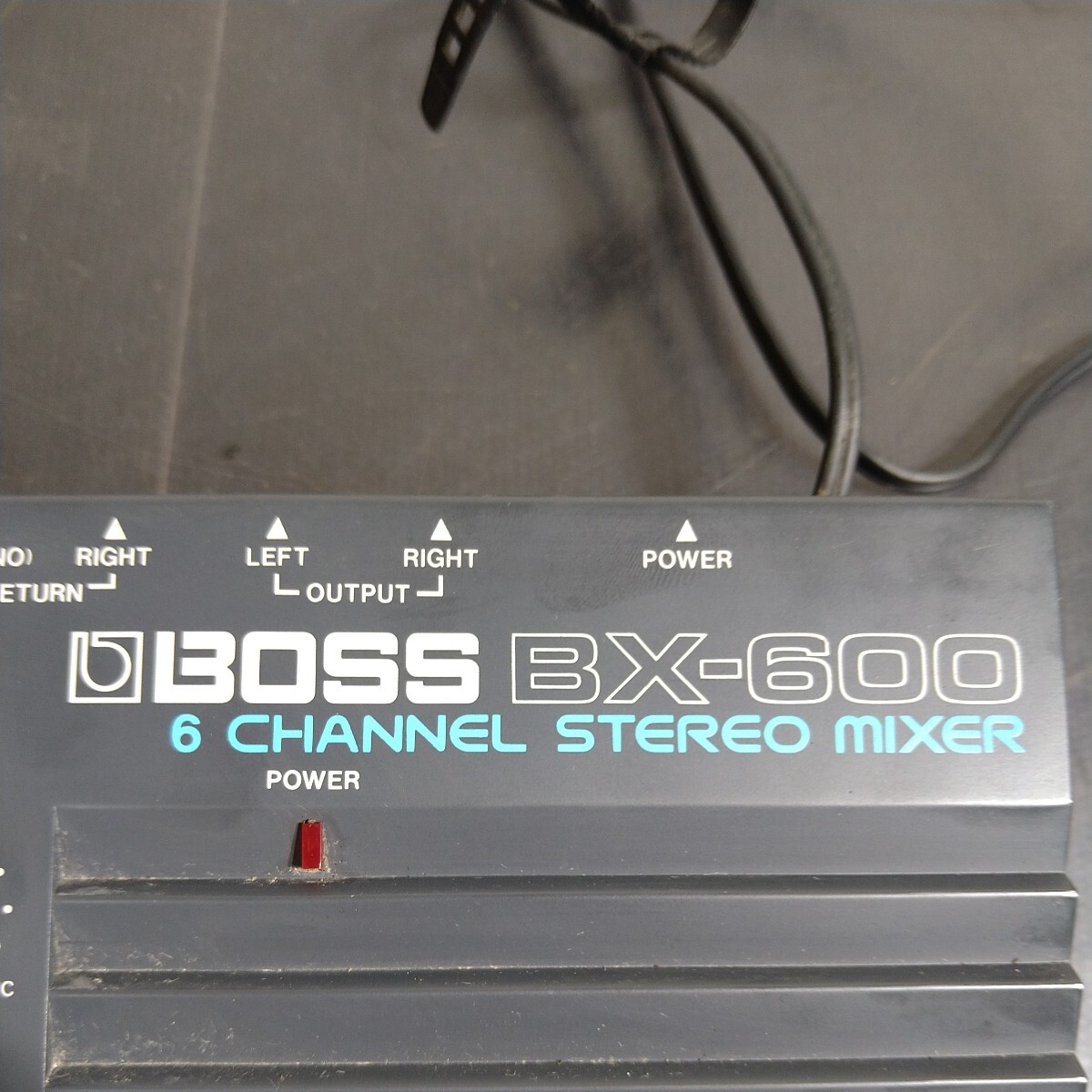 OS006.型番:BX-600.0423. 6チャンネルミキサー. BOSS. ボス. 音響機器.通電確認済.ジャンク_画像10