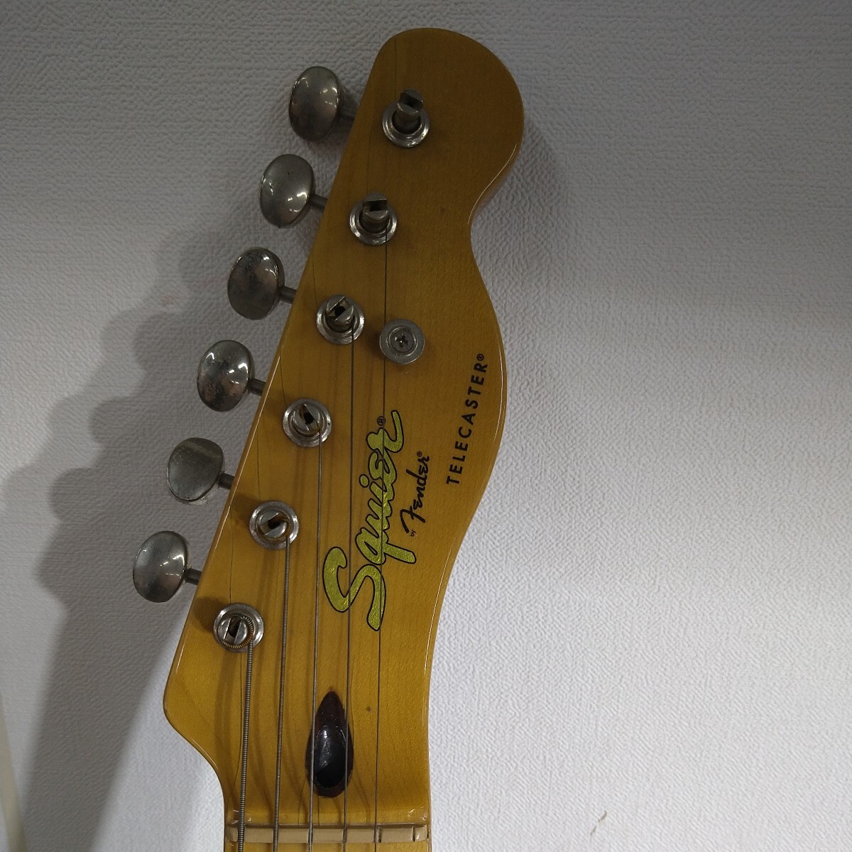 OS015.型番:Squier.0423. Squier by Fender .Telecaster .傷あり.ジャンク_画像4