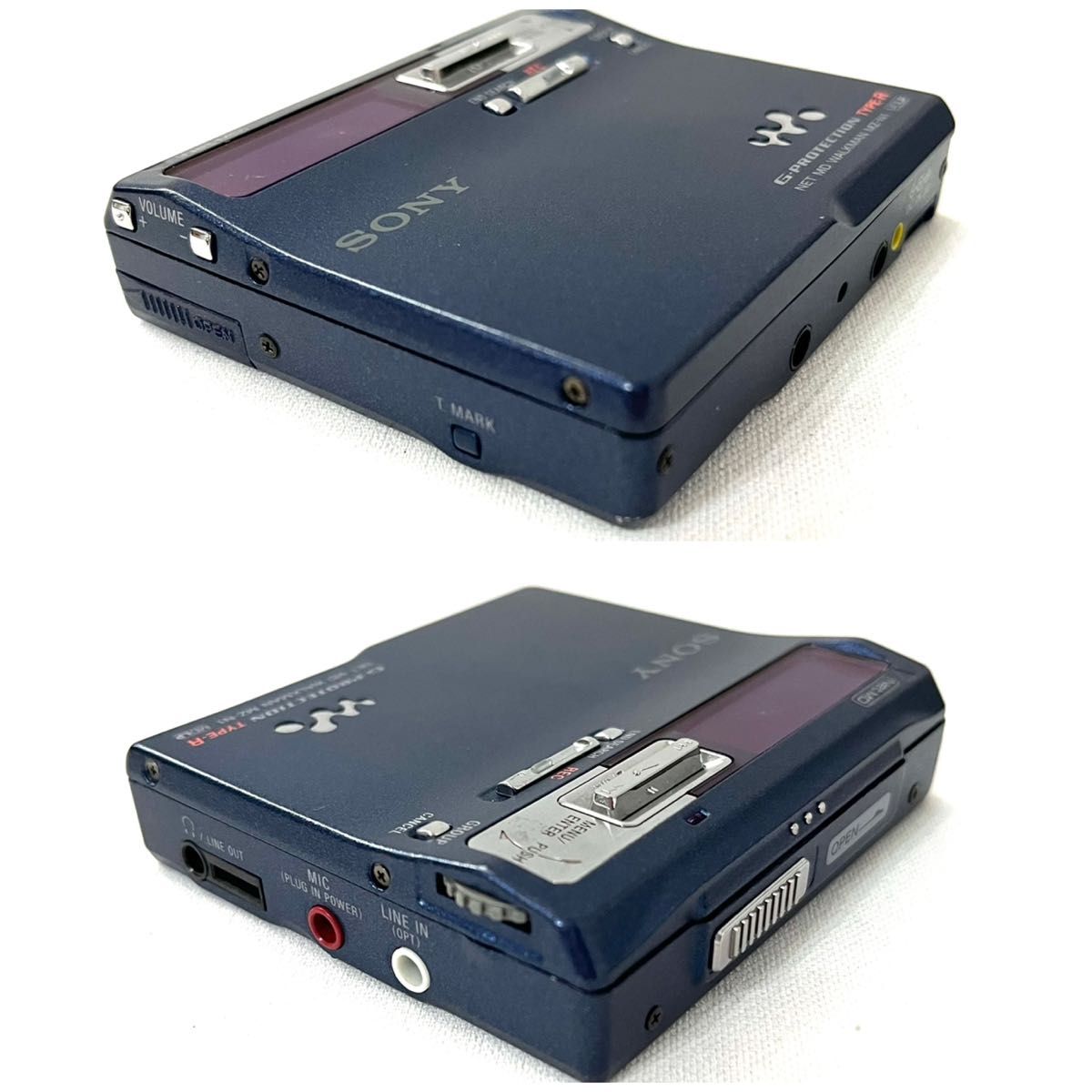 【希少☆化粧箱他付属品多数】SONY ソニー MD WALKMAN MDウォークマン MZ-N1 ポータブルMD 希少色 ブルー