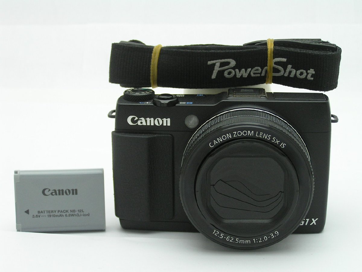 ★ハローカメラ★0605 Canon Power Shot G1 X ( 12.5-62.5mm F2.0-3.9 )約1430万画素 本体とバッテリーのみ 動作品 1円スタート 即決有りの画像1