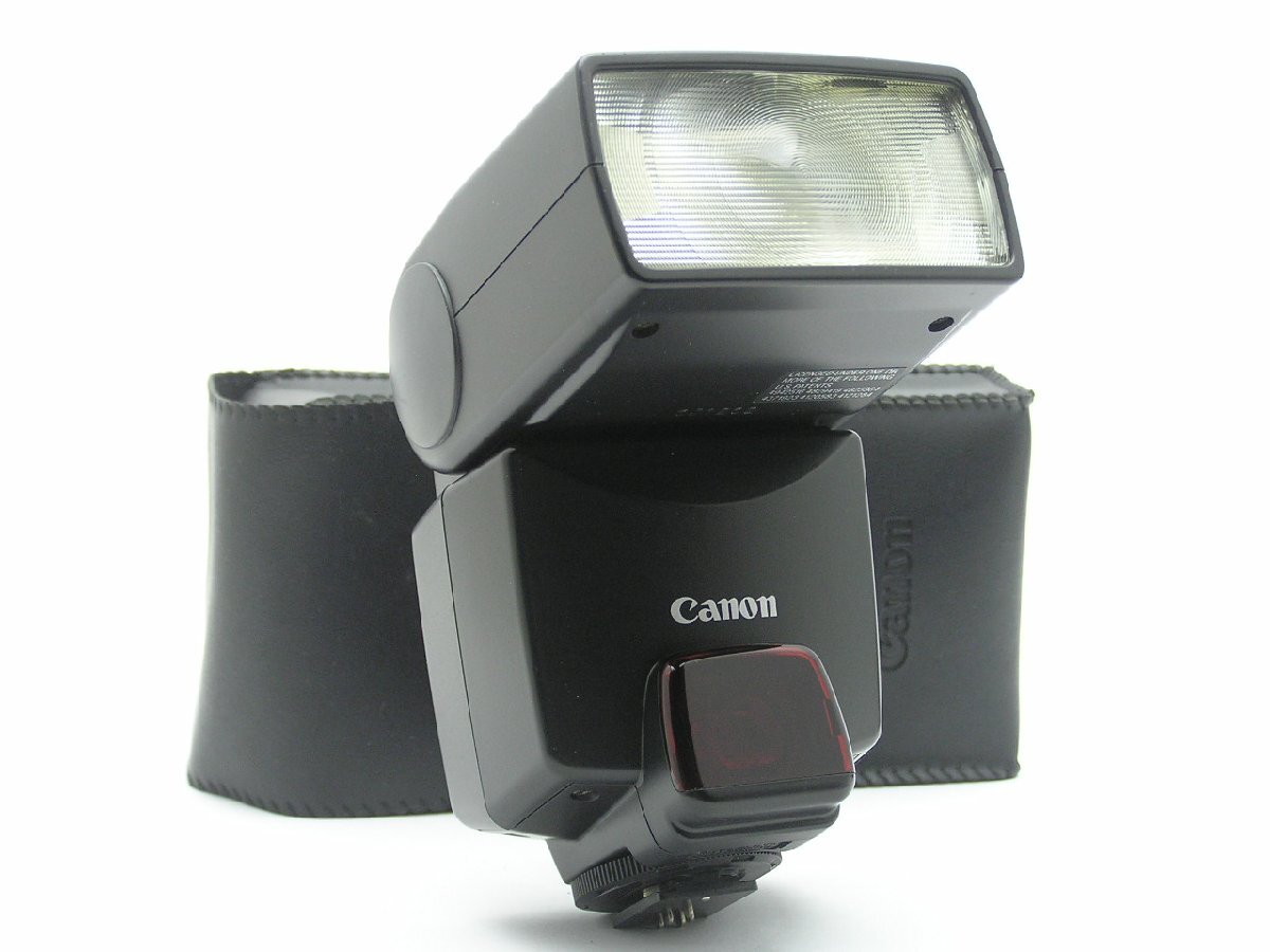 ★ハローカメラ★0806 Canon SPEEDLITE 380EX デジカメ1眼カメラ用　Case付 動作確認 良品 1円スタート 即決有り_画像1