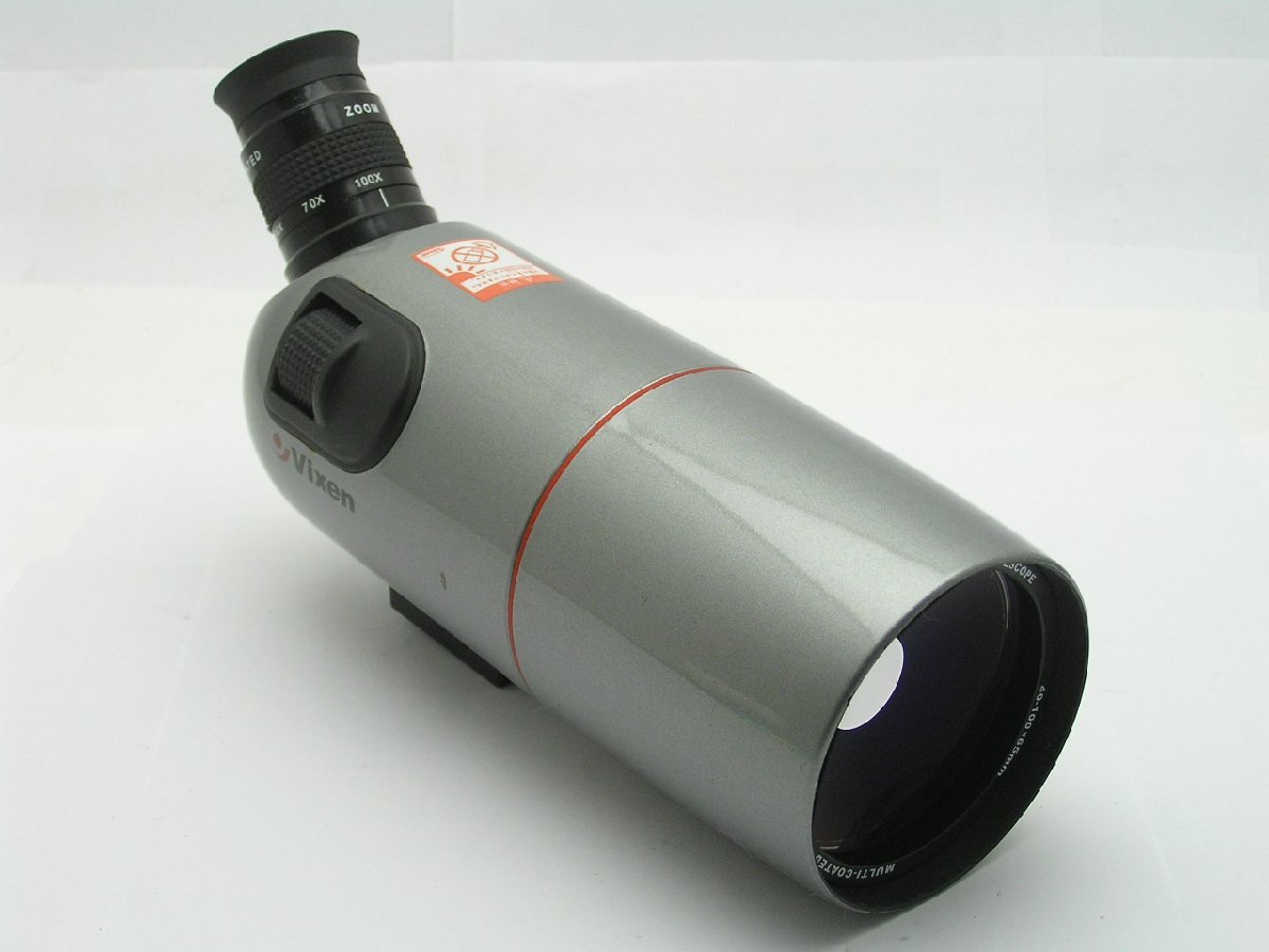 ★ハローカメラ★0819 Vixen NATURE-VIEW MC65-Z (接眼レンズZOOM 40X-100X) 卓上三脚.Case付 動作品 現状 1円スタート 即決有り_画像2